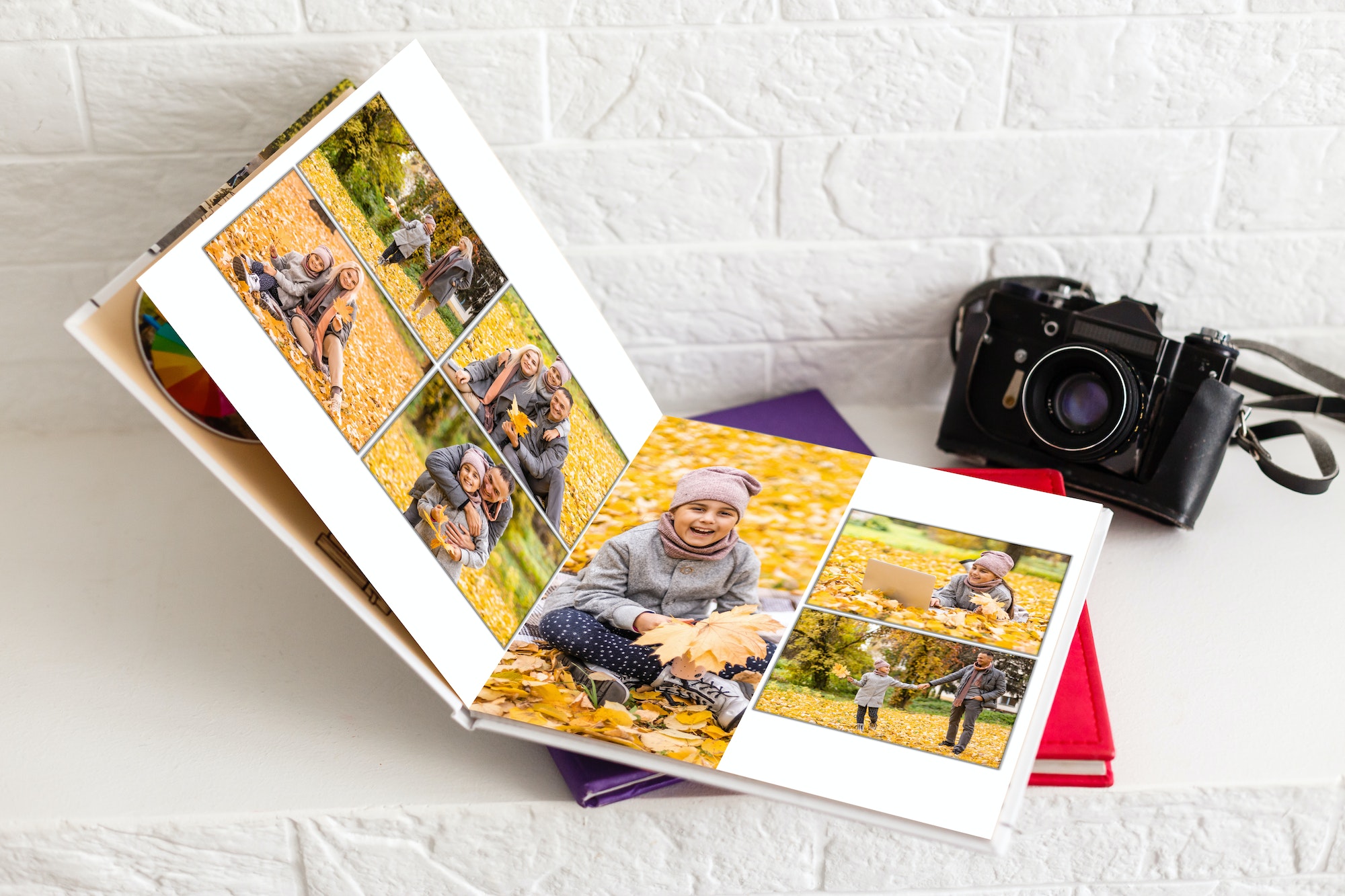 family photo book from autumn shooting.
